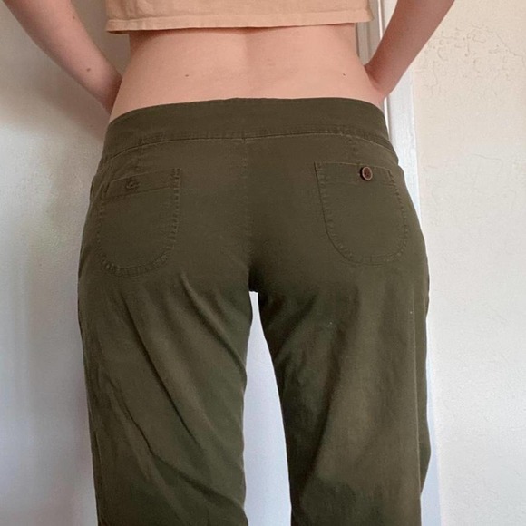 Extra low rise y2k army green pants - Picture 1 of 4